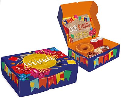 Caixa de Presente para Cesta na Caixa Arraia 33x23x10 Cromus 23012238