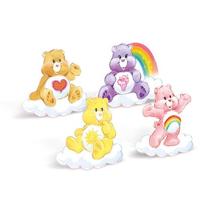 Enfeite Silhueta Decorativa de Mesa Ursinhos Carinhosos com 4 Un Sortidos - Cromus 23012311