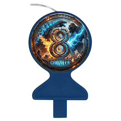 Vela Azul Personalizada Godzilla