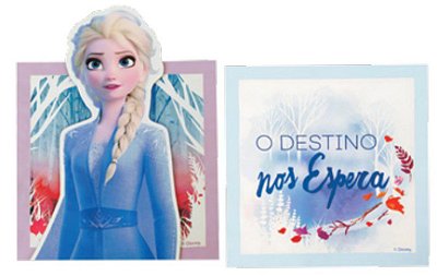 Quadro Decorativo de MDF Relevo Frozen II com 2 Un - Grintoy