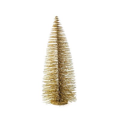 Mini Pinheiro de Mesa Dourado - Xmas Spirit - 50x20cm - Cromus 1470686