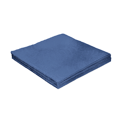 Guardanapo de Papel 25x25 Liso Azul Escuro com 20Un - Silver Plastic