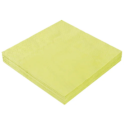 Guardanapo de Papel 25x25 Liso Verde Limão com 20Un - Silver Plastic