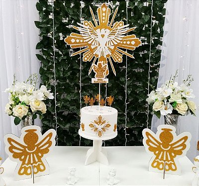 Kit Decoração Festa Facil Pocket Decoração Batizado - Cia do Eva