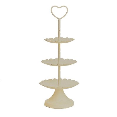 Suporte Para Doces 3 Andares Amarelo (Cake) C/1 Un - Promo Cromus 1521841