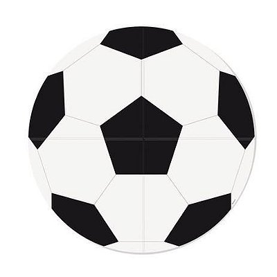 Painel Redondo 4 Laminas Festa Futebol com 1 Unidade - Cromus 23011866