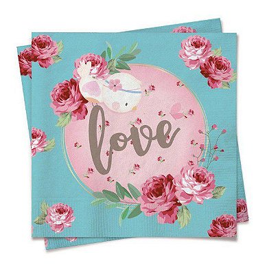 Guardanapo de Papel Decorado Jardim Encantado 25x25cm com 20 Un - Cromus 29002624