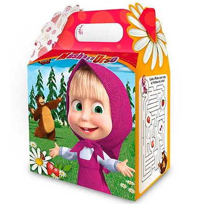 Caixa Surpresa Maleta Masha e o Urso com 08 Un - Ref 1056506 Regina