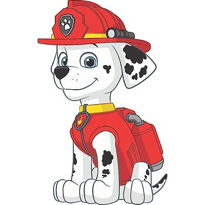 Painel Decorativo de E.V.A Marshall Patrulha Canina 31x49cm - Ref 351034 Piffer