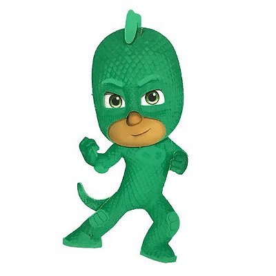 Mini Painel Decorativo de E.V.A Lagartixo PJ Masks - 24x12cm- com 1 un - Ref 383022 Piffer