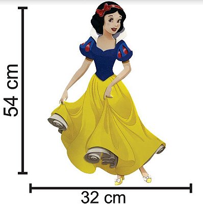 Painel Decorativo de E.V.A Branca de Neve 54x32cm - Ref 314023 Piffer