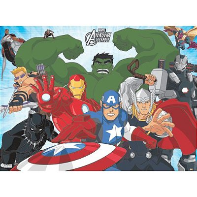 Painel Decorativo de T.N.T Festa Vingadores 1,40x1,03mts com 01 un - Ref 331100 Piffer