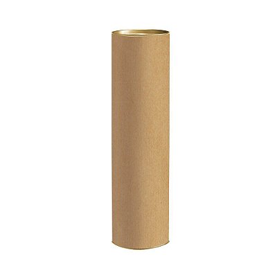 Lata Para Bebidas Lisa Kraft com Tampa de Metal 34,2x9,1cm - Caixas de Presente - Ref 18700115 Cromus