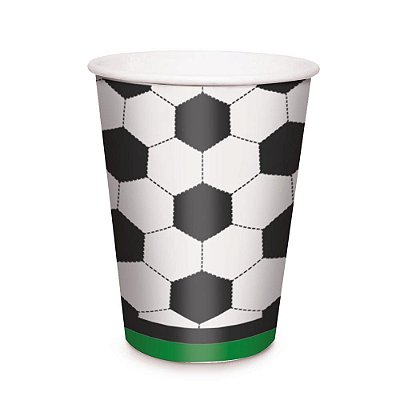Copo de Papel 240ML Festa Futebol com 8 Unidades - Cromus 23410047