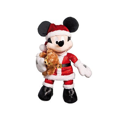 Mickey de Pelúcia Segurando Urso 45cm - Original Disney - Ref 1595211 - Cromus Natal