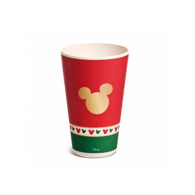 Copo Estampado Rosto do Mickey de Fibra de Bambu 400ML - Disney Classic - Ref 1594715 Cromus