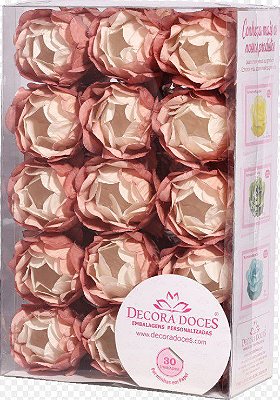 Forminha Para Doces Bela 30 un Degrade Nude Antigo Cor 20209 Decora Doces