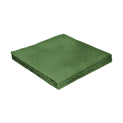 Guardanapo de Papel 25x25 Liso Verde Bandeira com 20Un - Silver Plastic