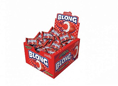 Chicle Blong Morango Caixa 200 Gramas - Peccin