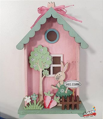Casinha de Coelho com Luz de Led - Coleção Churros - Ref 1822748 Cromus