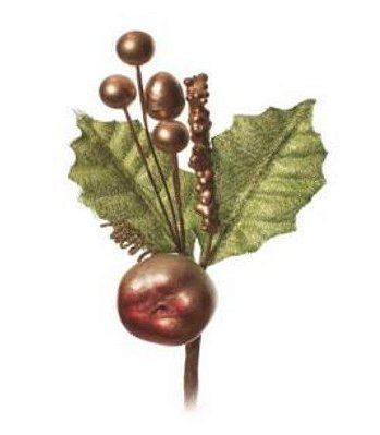 Galho Pick Decorativo Ouro 11cm - Galhos Decorativos - Ref 1111498 Cromus Natal