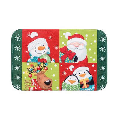 Tapete de Natal Noel e Amigos 60x40cm - Decoração Natalina - Ref 1351712 Cromus Natal