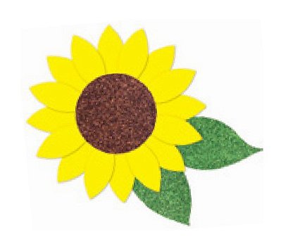 Painel Decorativo de E.v.a Festa Girassol 43.5x43.5cm - Ref GS0201 Grintoy