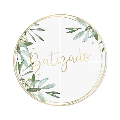 Painel Redondo Festa Batizado - Ref 23012040 Cromus