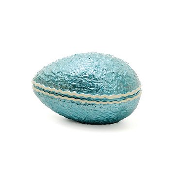 Ovo de Cerâmica Azul Tam M 8x14x10cm - Coleção Eclair - Ref 1320007 Páscoa Cromus