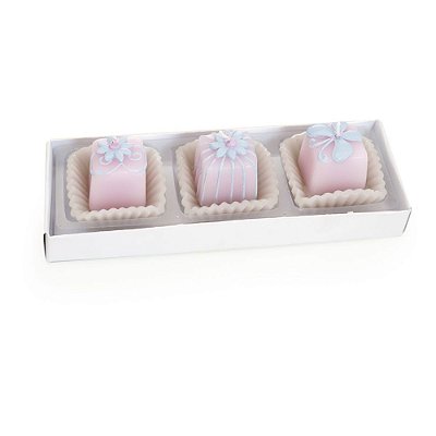Vela Docinhos Rosa e Lilas Jogo com 3 Unidades - Velas Candies - Ref 1320405 Cromus