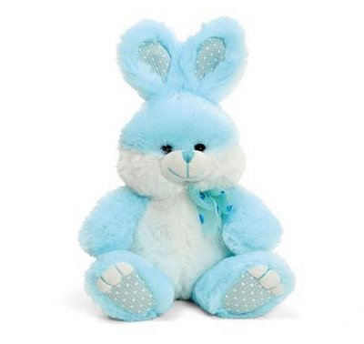 Coelho de Pelúcia Azul 24cm - Coleção Kids - Ref 1322105 Páscoa Cromus