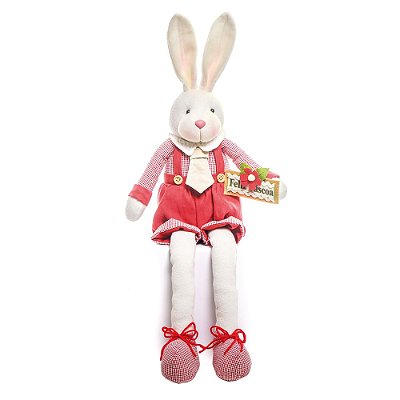Coelho Sentado com Pernas Compridas - Coleção Goiabinha - Ref 1822468 Páscoa Cromus