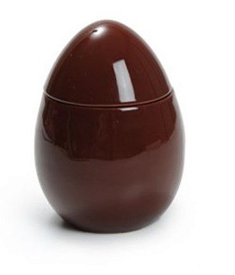 Pote Ovo de Cerâmica Marrom 14x10x10cm - Coleção Guloseimas - Ref 1621267 Páscoa Cromus