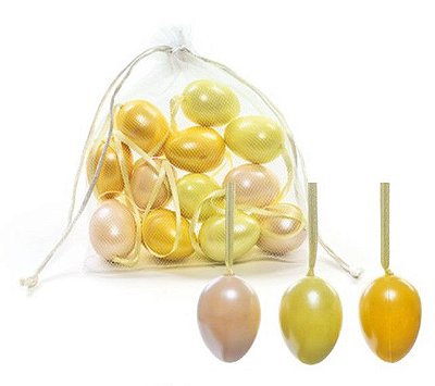 Ovos Para Pendurar Tipo Codorna Perolizado Sortido em Saco de Voal Jogo com 9 Unidades - Coleção Picolé - Ref 1823866 Páscoa Cromus 7898546453700