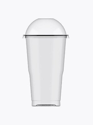 Copo Plástico Transparente com Tampa Bolha 300ML com 20Un - Plastilania