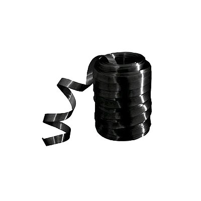 Fitilho Plastico 0,5mm com 50 Metros Preto - New Party