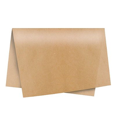 Papel de Seda Liso Kraft 49x69cm com 3 Folhas - Ref 235036 Cromus