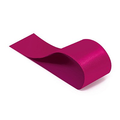Fita de Cetim Liso Fucsia 6.5MM com 10 Metros - Num 1 - Ref 19000267 Cromus