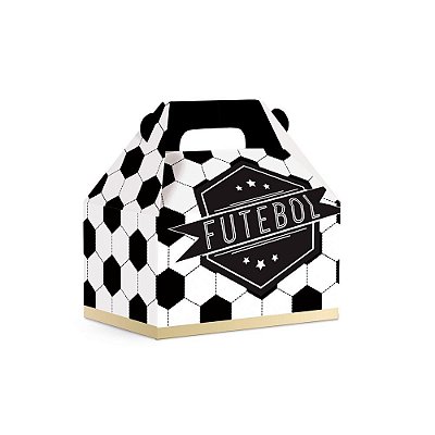 Caixa Maleta Kids Lembrancinha Festa Futebol 12x8x12cm com 10 Unidades - Ref 23011867 Cromus