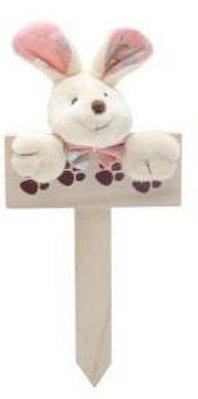 Plaquinha Patinhas Coelho Florido Rosa com 1 Unidade - Coleção Daisy - Ref 1013258RS Páscoa Cromus