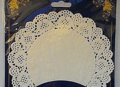 Papel Rendado Branco Redondo Doilies 29cm com 20 Unidades - CCS Decorações