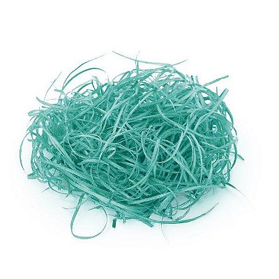 Palha Fina de Madeira Tingida Azul com 50 Gramas - Ref 17000013 Cromus