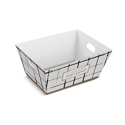 Cesta Rígida de Papel Grid Para Uma Pessoa Muito Especial 27x21x12cm com 1 Unidade - Ref 19000651 Cromus