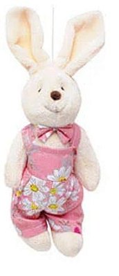 Mini Coelho de Pelúcia Florido Rosa 22cm - Coleção Daisy - Ref 1013200MR Páscoa Cromus
