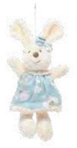 Mini Coelha de Pelúcia Florido Azul 15cm - Coleção Daisy - Ref 1013203FA Páscoa Cromus