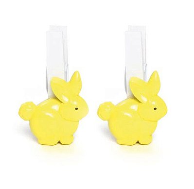 Prendedor Decorado de Páscoa Coelho Amarelo - Ref 1821490 Páscoa Cromus