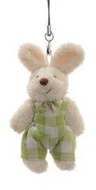 Mini Coelho de Pelúcia Xadrez Verde 10cm - Coleção Beijinho - Ref 1321164 Páscoa Cromus