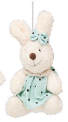 Mini Coelha de Pelúcia Poá Verde 10cm - Coleção Mint - Ref 1827216FV Páscoa Cromus