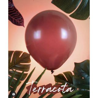 Balão de Látex 7 Polegadas Buffet com 50 Unidades Terracota - Art Latex