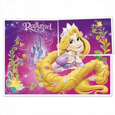 Painel Decorativo 4 Laminas Festa Rapunzel 126x88cm com 1 Unidade - Ref 100592.8 Regina